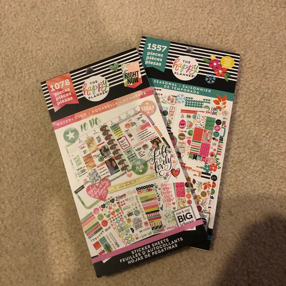 2 - The Happy Planner Sticker set.